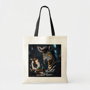 Fantasy Niedlich Zebra Face Painting Tragetasche