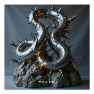 Fantasy Niedliche Abstrakte Skulptur Rock Poster