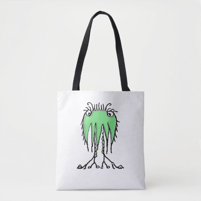 Fantasy-niedliche Alien zeichne Tasche (Vorderseite)