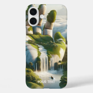 Fantasy Niedliche Handwaldwolken iPhone 16 Plus Hülle