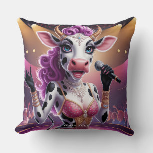 Fantasy Niedliche schöne Kuh Popstar Kissen