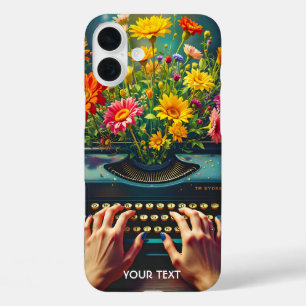 Fantasy Niedliche Schrift Blume Hands iPhone 16 Plus Hülle