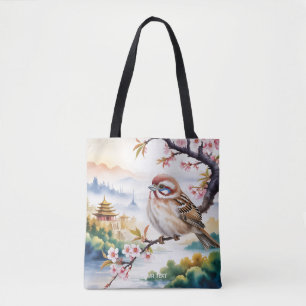 Fantasy Niedliches chinesisches Vogelblossom Tasche