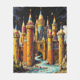 Fantasy Niedliches Schloss von Cappella Santa Mari Fleecedecke