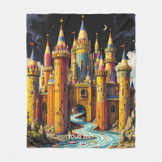 Fantasy Niedliches Schloss von Cappella Santa Mari Fleecedecke