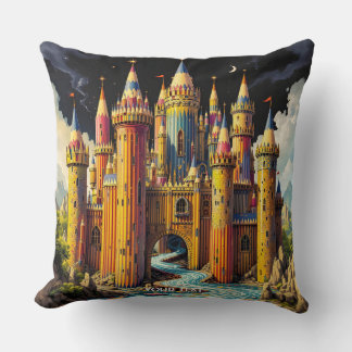 Fantasy Niedliches Schloss von Cappella Santa Mari Kissen