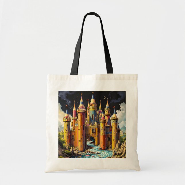 Fantasy Niedliches Schloss von Cappella Santa Mari Tragetasche (Vorne)