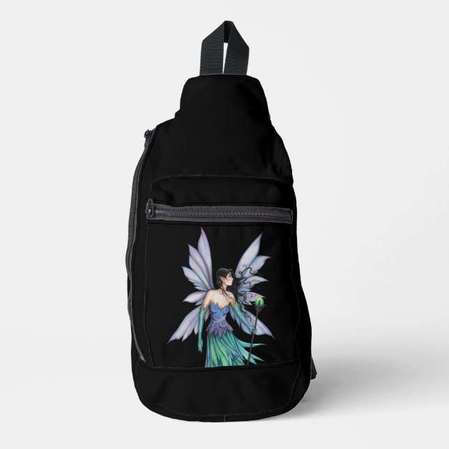 Fantasy Night Sky Faiy mit Personal Crossbody Bag (Vorderseite)