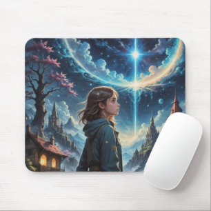 Fantasy Night Sky Szene Mousepad