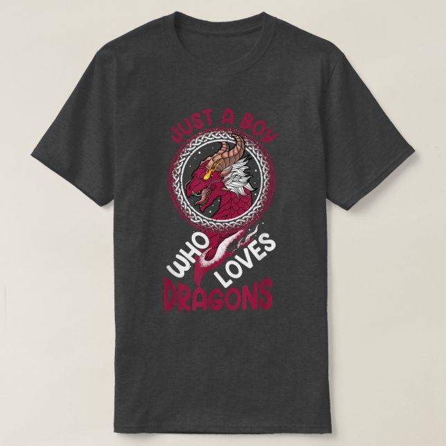 Fantasy Nordic Gaming Roleplay Nur ein Junge, der  T-Shirt (Design vorne)