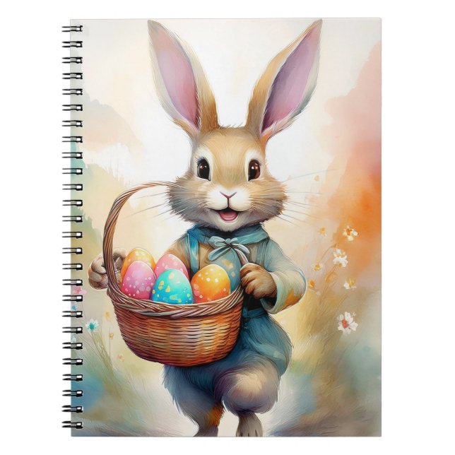 Fantasy Oaster Bunny Notebook 6.5 x 8.75 Notizblock (Vorderseite)