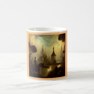 Fantasy Painting 8 - Pferderennfahrer Kaffeetasse