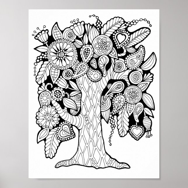 Fantasy Paisley Blume Ristorante da Valentino Poster (Vorne)