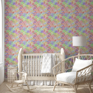 Fantasy Paisley Ornaments Nahtloses Muster 7 Tapete