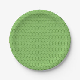 FANTASY PARTY, GREEN DRAGON SCALES PATTERN Novelty Pappteller