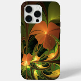Fantasy-Pflanze Abstrakt Grünes Rost-Braun-Fraktal Case-Mate iPhone Hülle