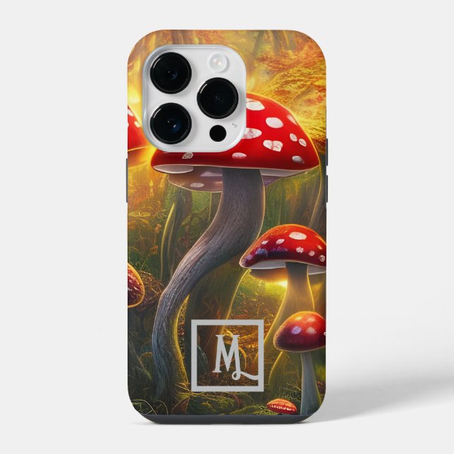 Fantasy-Pilz iPhone 14 Pro Hülle (Rückseite)