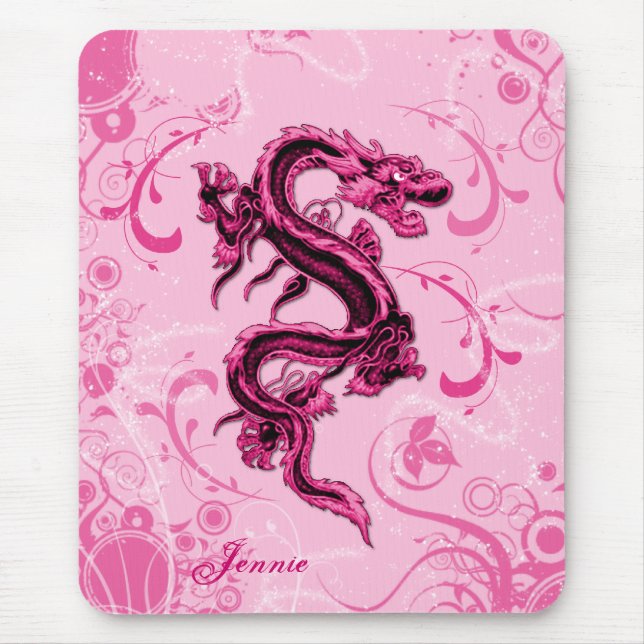 Fantasy Pink Dragonmouse Pad Mousepad (Vorne)
