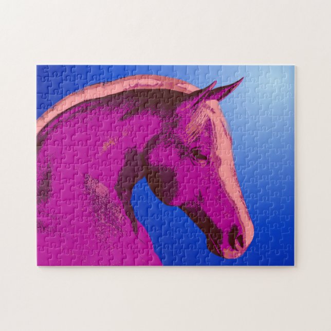 Fantasy Pink Horse Face Abstrakt (Horizontal)