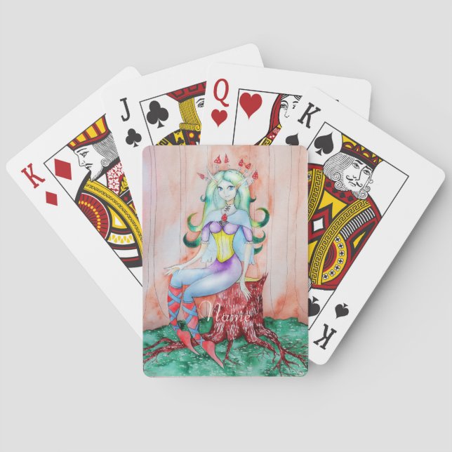 Fantasy Pixie Fairy Thunder_Cove Geschenkboxen Spielkarten (Rückseite)