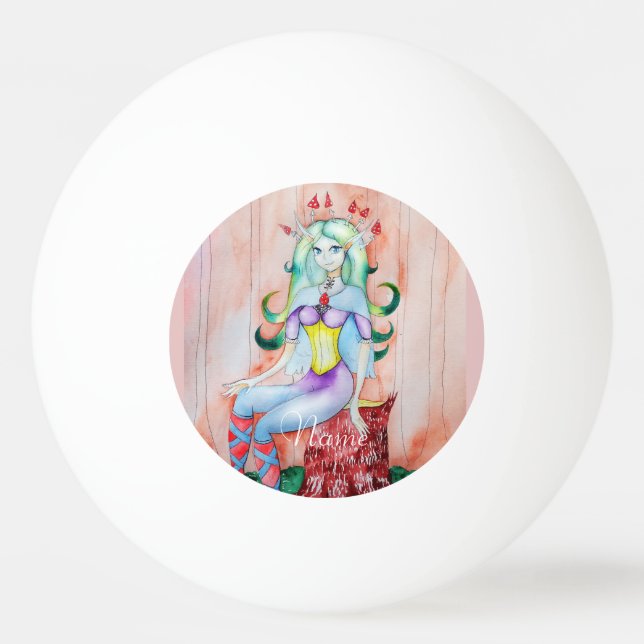 Fantasy Pixie Fairy Thunder_Cove Tischtennisball (Vorderseite)