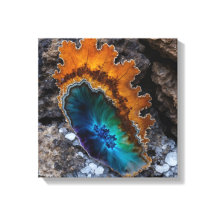 Fantasy Plume Agate Canvas Print
