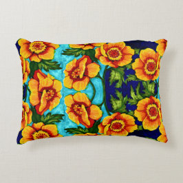 Fantasy Poppies Throw Kissen