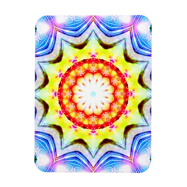 Fantasy Priest Magical Magical Vibranno Mandela Magnet (Vertikal)