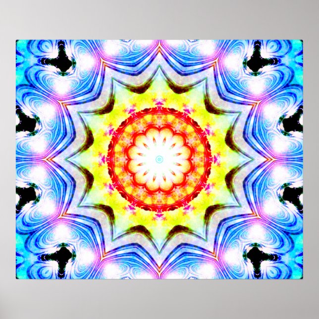 Fantasy Priest Magical Magical Vibranno Mandela Poster (Vorne)