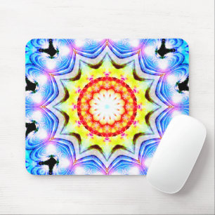 Fantasy Priest Magical Vibrannte Mandela Mousepad