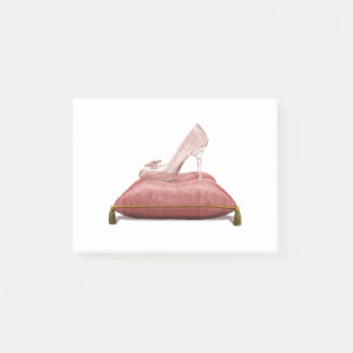 Fantasy Princess Glass Slipper Aschenputtel Post-it Klebezettel