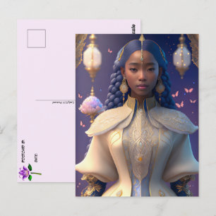 Fantasy Prinzessin, Postüberqueren Postkarte