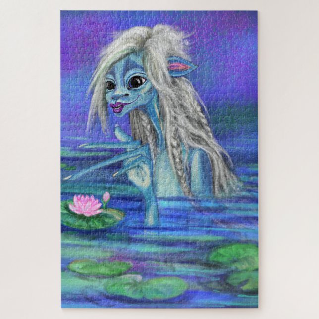 Fantasy-Puzzle mit Seefee (Vertikal)