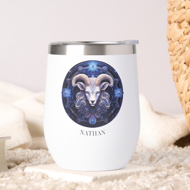 Fantasy Ram Zodiac Symbol Celestial Galaxy Aries (Von Creator hochgeladen)