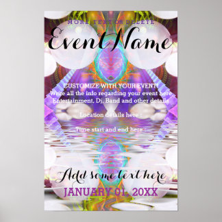 Fantasy Rave Event anpassbare Poster Vorlage #1