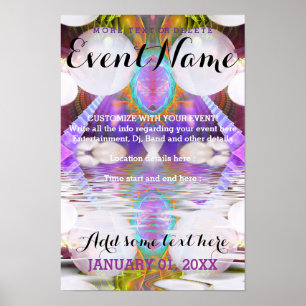 Fantasy Rave Event Individualisierbares Poster Tem