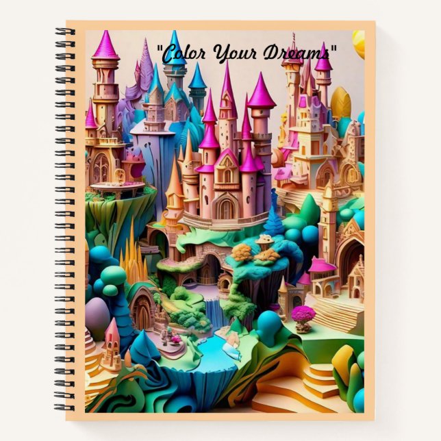 "Fantasy Realms Illustriert" Notizbuch (Vorderseite)