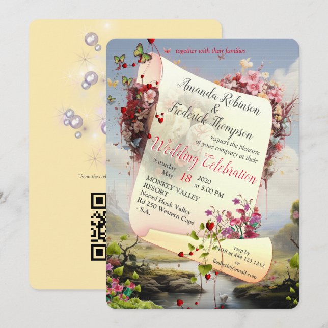 Fantasy Realms of Magic Scenerics Designs Einladung (Vorne/Hinten)