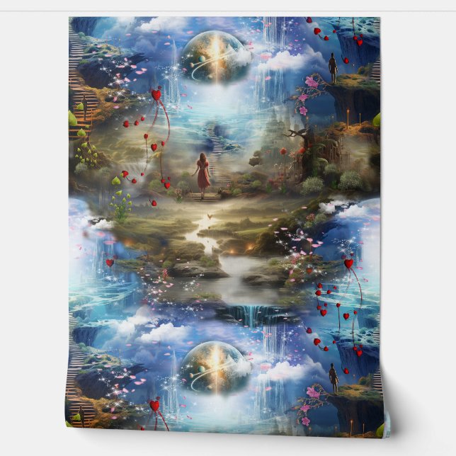 Fantasy Realms of Magic Scenerics Designs Tapete (Abrollen)