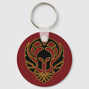 Fantasy Red Spartan Griechischer Krieger Schlüsse Schlüsselanhänger