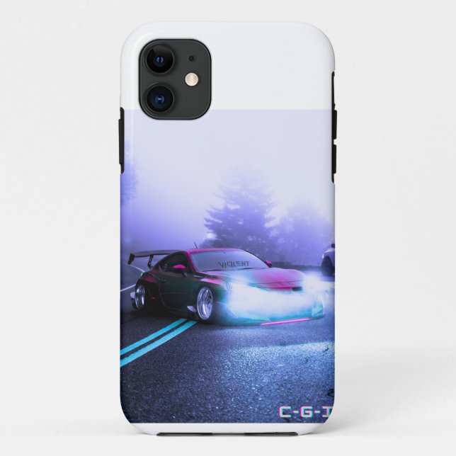 Fantasy Roadside Sportwagen auf dem iPhone11 Case- Case-Mate iPhone Hülle (Rückseite)