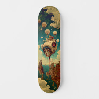 Fantasy-Roboter-Wall-Kunst-Skateboard Skateboard