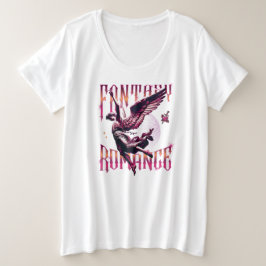 Fantasy Romance Angel Book Club Große Größe T-Shirt