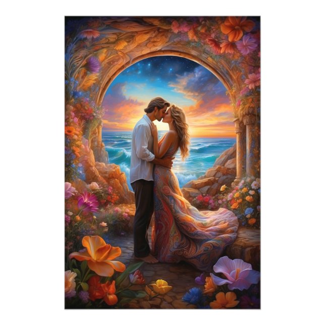 *~* Fantasy Romance Arch AP51 Couple Fotodruck (Vorne)