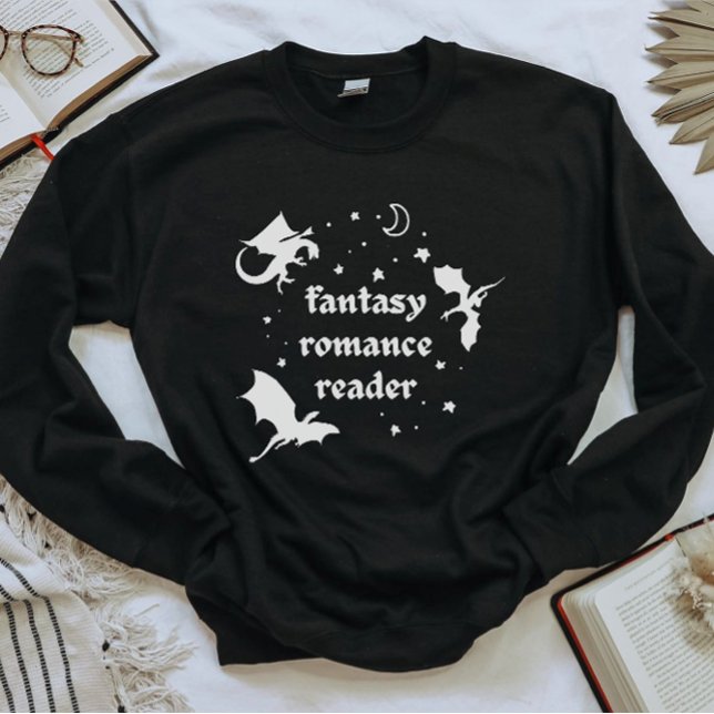 Fantasy Romance & Dragons Buchliebhaber Sweatshirt (Von Creator hochgeladen)