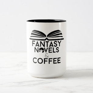 Fantasy Romane und Kaffee Zweifarbige Tasse