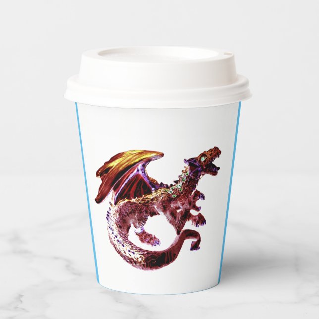Fantasy Ruby Red Dragon Pappbecher (Vorderseite)
