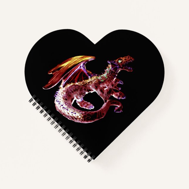 Fantasy Ruby Reds Dragon Notizbuch (Vorderseite)
