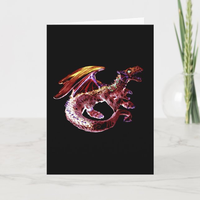 Fantasy Ruby-Rots Drachenkarte Karte (Vorderseite)