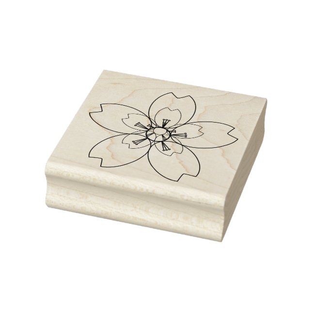 Fantasy Sakura (Cherry Blossom) Briefmarke Kautsch Gummistempel (Stempel)